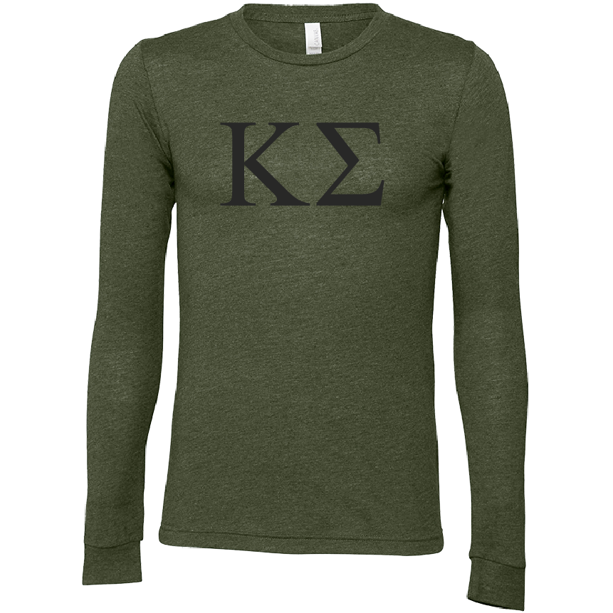 Kappa Sigma Lettered Long Sleeve T-Shirts