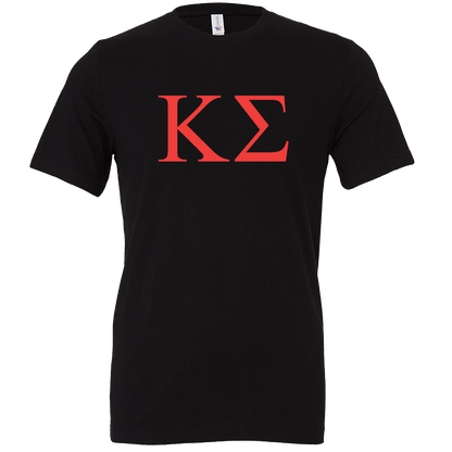 Kappa Sigma Lettered Short Sleeve T-Shirts