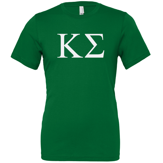 Kappa Sigma Lettered Short Sleeve T-Shirts