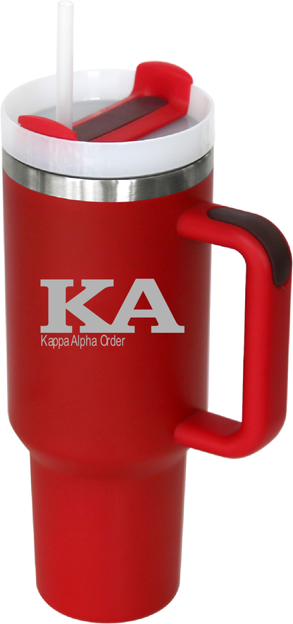 Kappa Alpha Order Lettered 40oz Tumblers