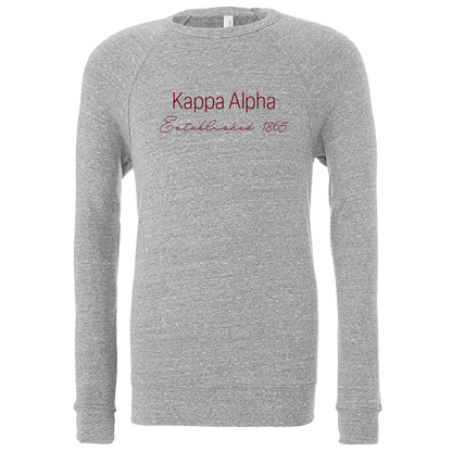 Kappa Alpha Embroidered Printed Name Crewneck Sweatshirts