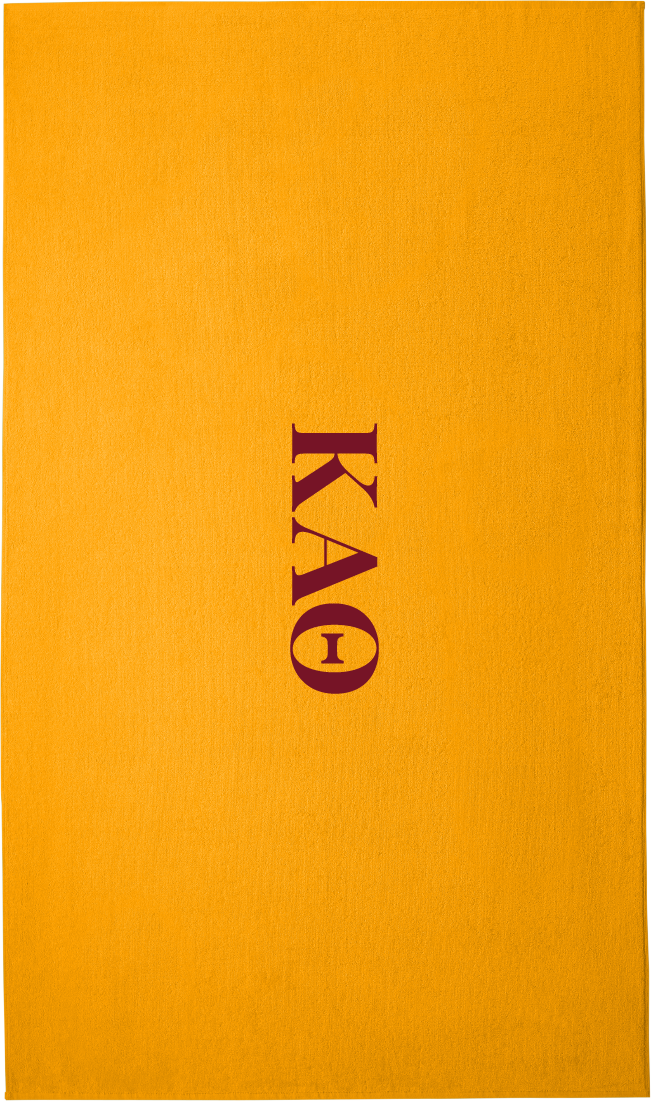 Kappa Alpha Theta Lettered Beach Towels