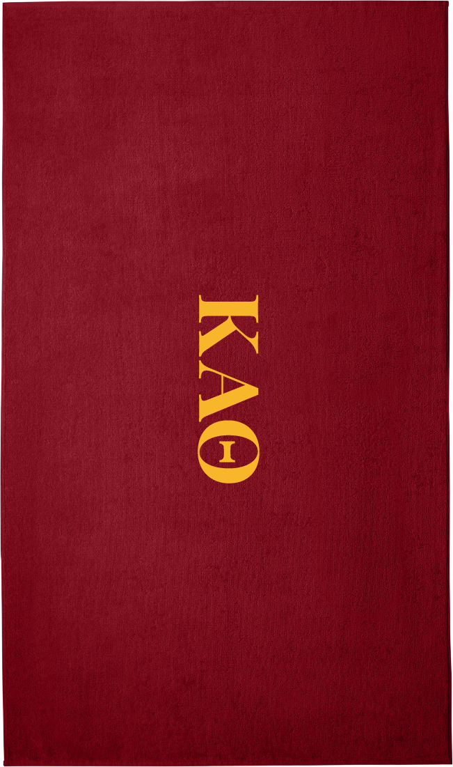 Kappa Alpha Theta Lettered Beach Towels