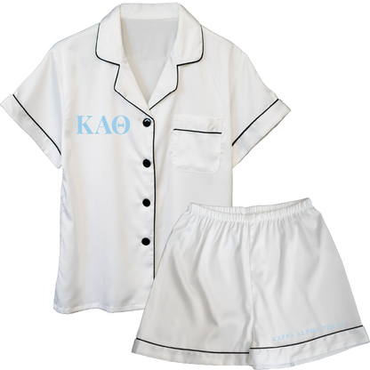 Kappa Alpha Theta Embroidered Ladies' Pajama Sets