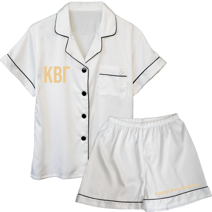 Kappa Beta Gamma Embroidered Ladies' Pajama Sets