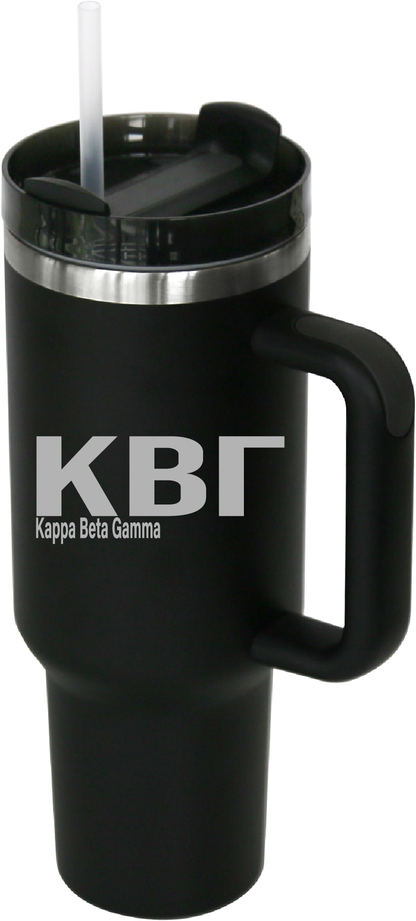 Kappa Beta Gamma Lettered 40oz Tumblers