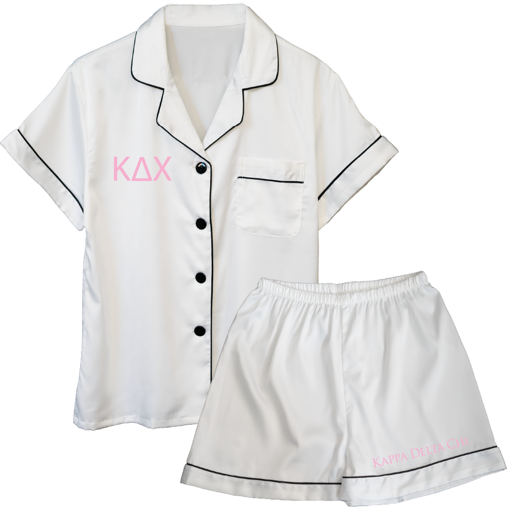 Kappa Delta Chi Embroidered Ladies' Pajama Sets