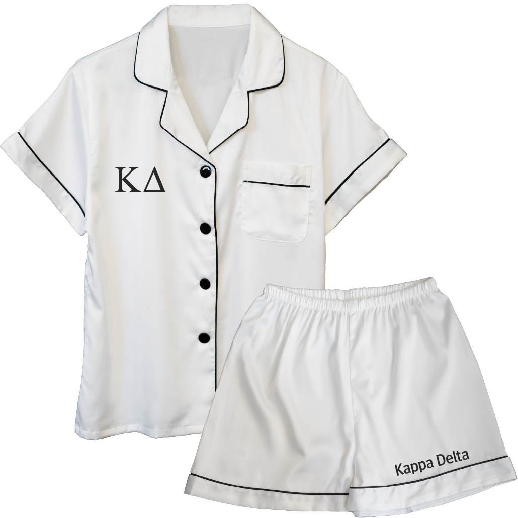 Kappa Delta Embroidered Ladies' Pajama Sets