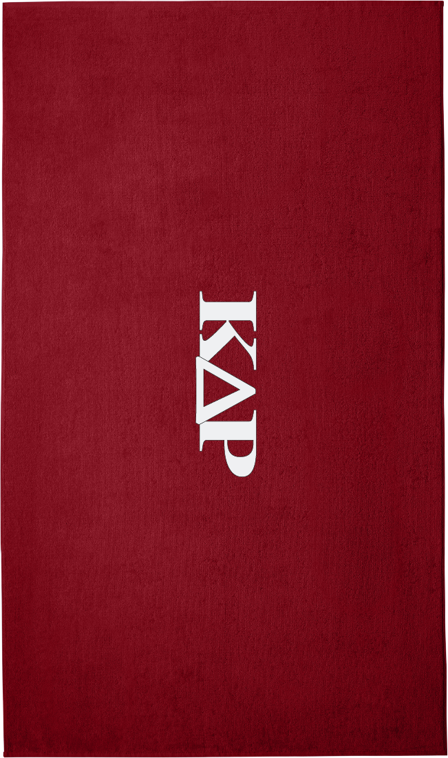 Kappa Delta Rho Lettered Beach Towels