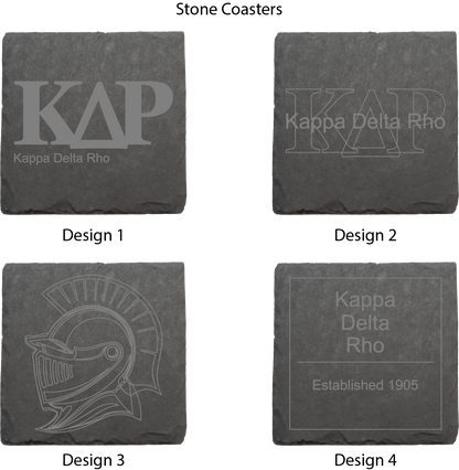 Kappa Delta Rho Stone Coasters - 4-Pack