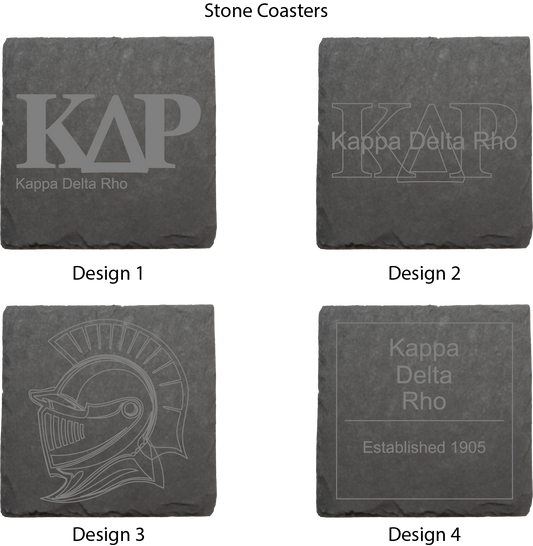 Kappa Delta Rho Stone Coasters - 4-Pack