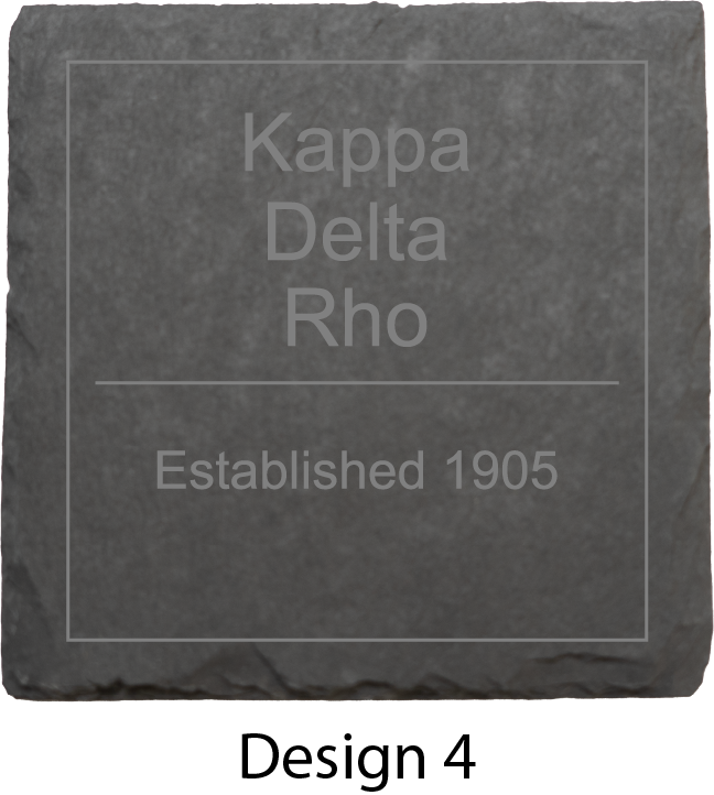 Kappa Delta Rho Stone Coasters - 4-Pack