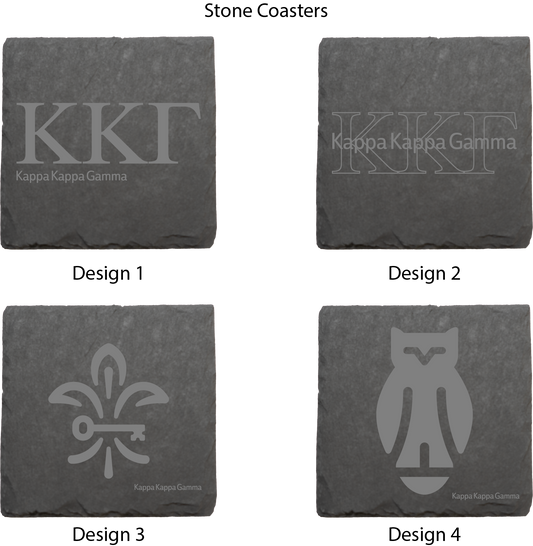 Kappa Kappa Gamma Stone Coasters - 4-Pack