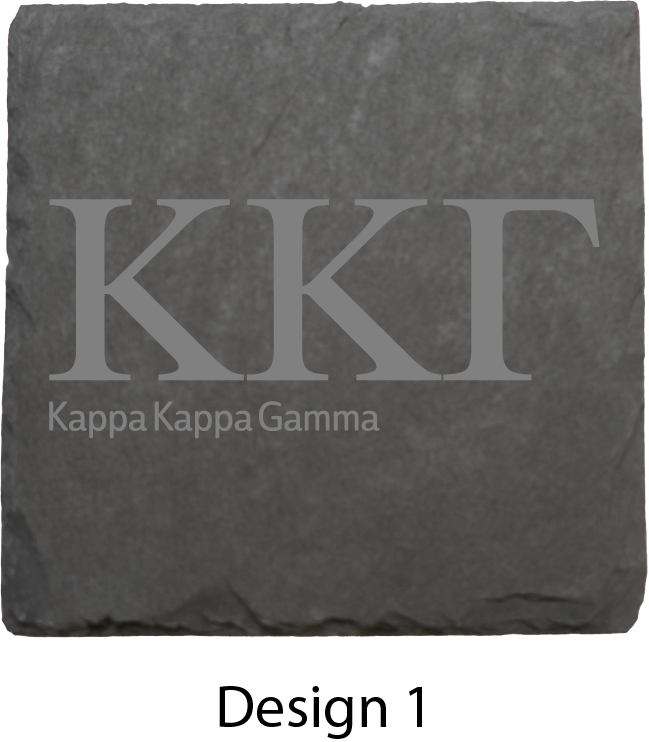 Kappa Kappa Gamma Stone Coasters - 4-Pack