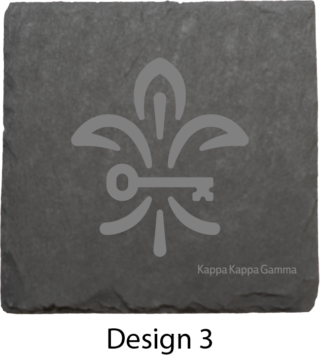 Kappa Kappa Gamma Stone Coasters - 4-Pack