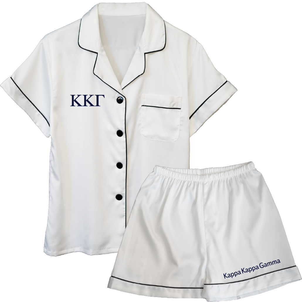 Kappa Kappa Gamma Embroidered Ladies' Pajama Sets