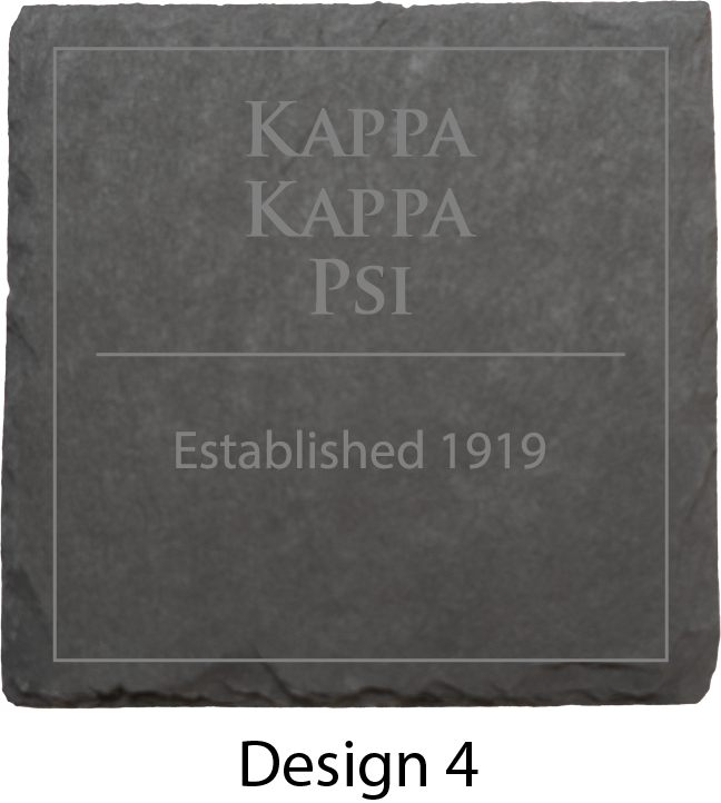 Kappa Kappa Psi Stone Coasters - 4-Pack