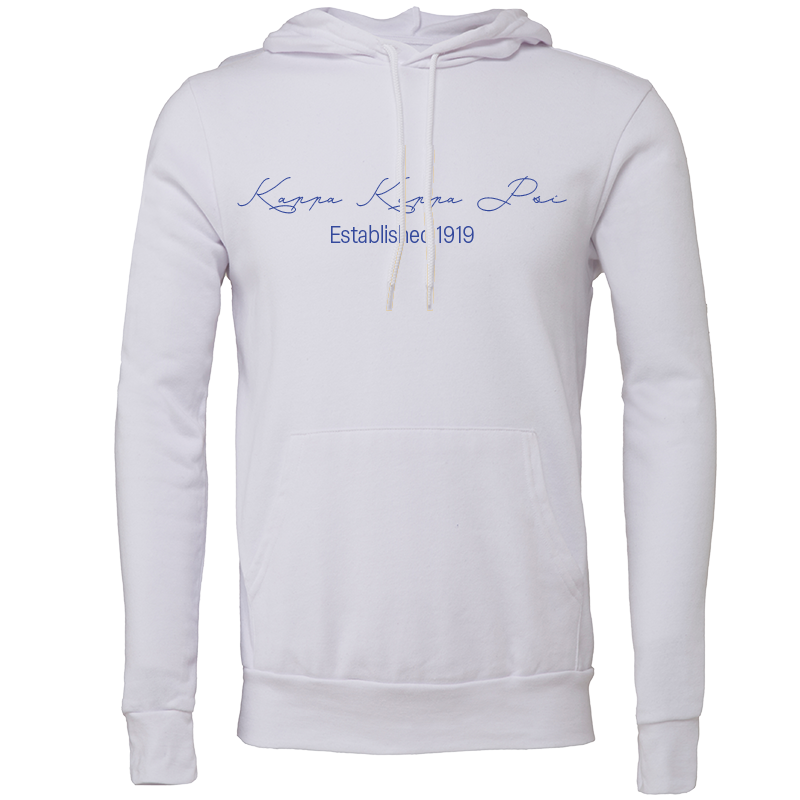 Kappa Kappa Psi Embroidered Scripted Name Hooded Sweatshirts