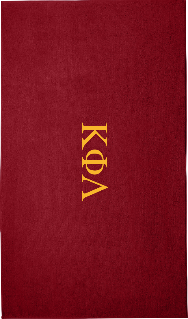 Kappa Phi Lambda Lettered Beach Towels