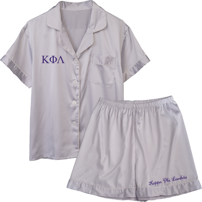 Kappa Phi Lambda Embroidered Ladies' Pajama Sets