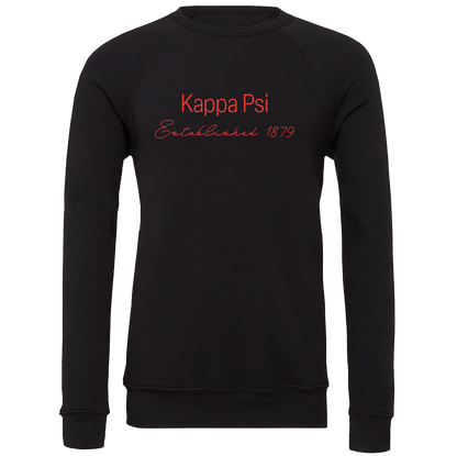 Kappa Psi Embroidered Printed Name Crewneck Sweatshirts