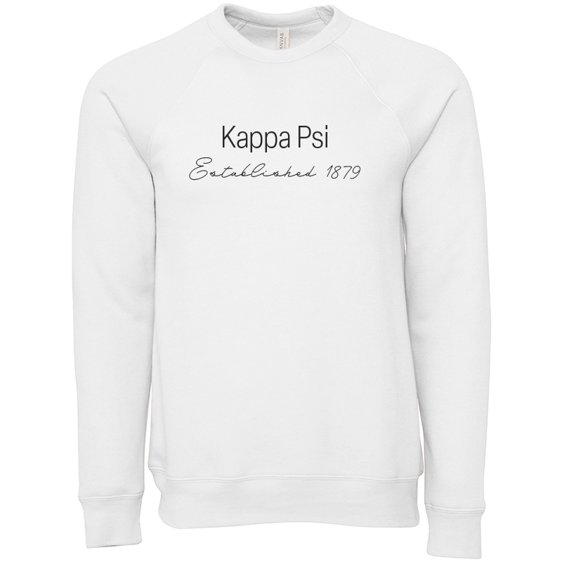 Kappa Psi Embroidered Printed Name Crewneck Sweatshirts