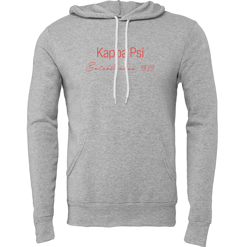 Kappa Psi Embroidered Printed Name Hooded Sweatshirts