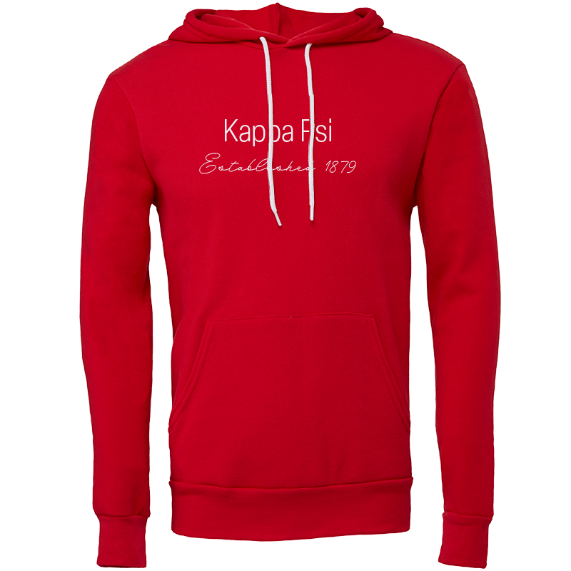 Kappa Psi Embroidered Printed Name Hooded Sweatshirts