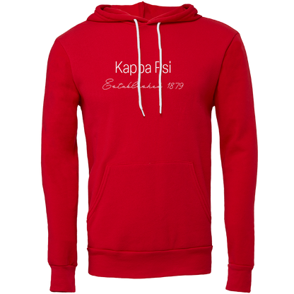 Kappa Psi Embroidered Printed Name Hooded Sweatshirts