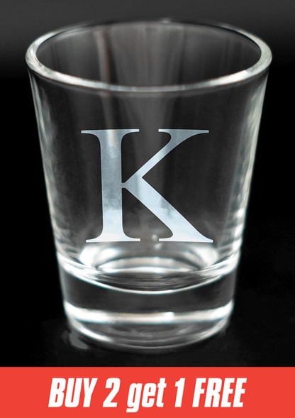 Greek Letter Shot Glasses