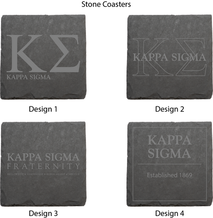 Kappa Sigma Stone Coasters - 4-Pack