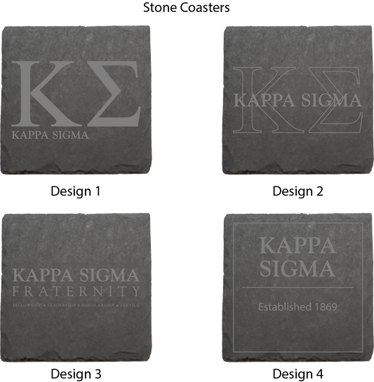 Kappa Sigma Stone Coasters - 4-Pack