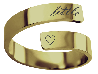 Big/Little Engraved Stainless Steel Rings
