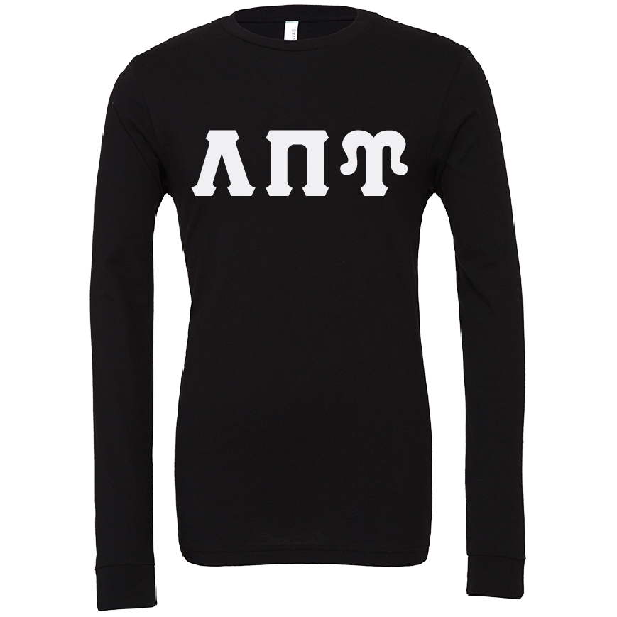 Lambda Pi Upsilon Lettered Long Sleeve T-Shirts