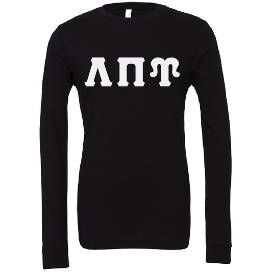 Lambda Pi Upsilon Lettered Long Sleeve T-Shirts