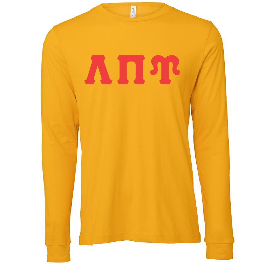 Lambda Pi Upsilon Lettered Long Sleeve T-Shirts