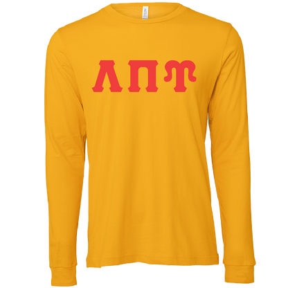 Lambda Pi Upsilon Lettered Long Sleeve T-Shirts