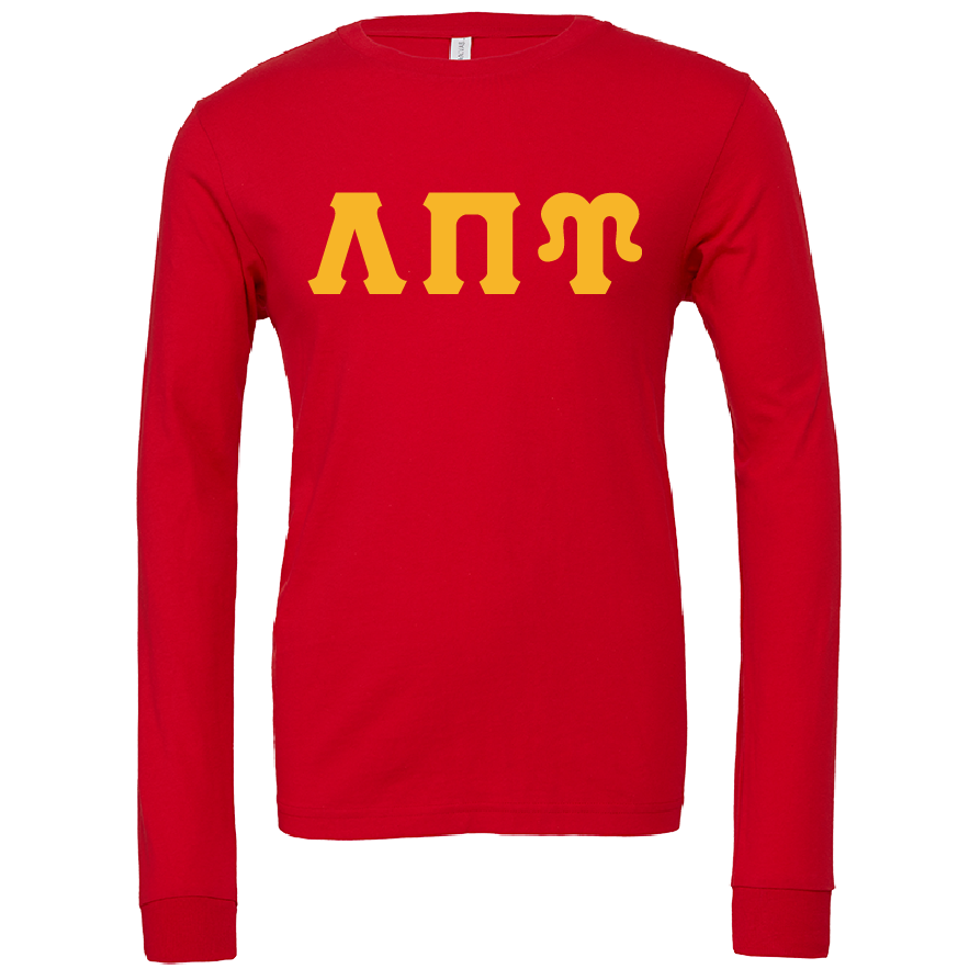 Lambda Pi Upsilon Lettered Long Sleeve T-Shirts