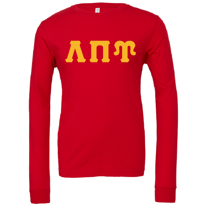 Lambda Pi Upsilon Lettered Long Sleeve T-Shirts