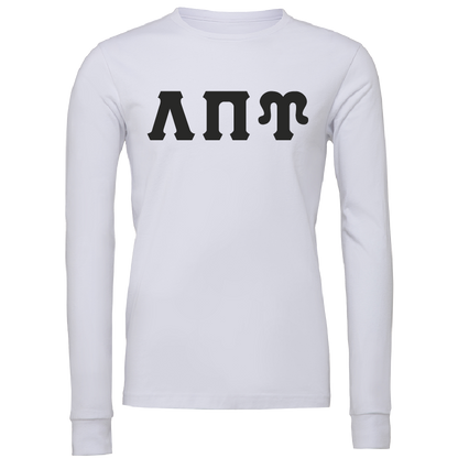 Lambda Pi Upsilon Lettered Long Sleeve T-Shirts