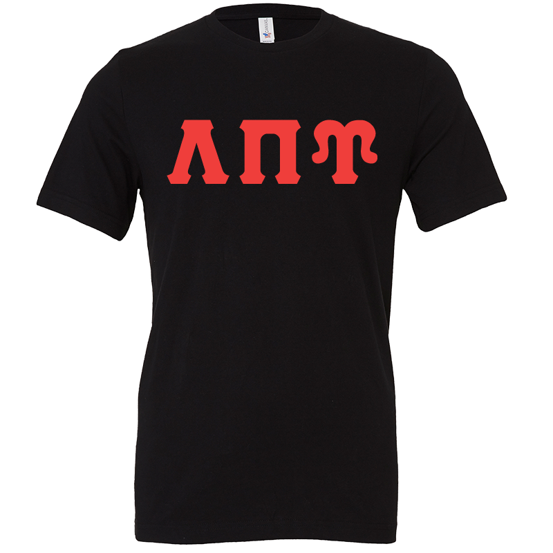 Lambda Pi Upsilon Lettered Short Sleeve T-Shirts