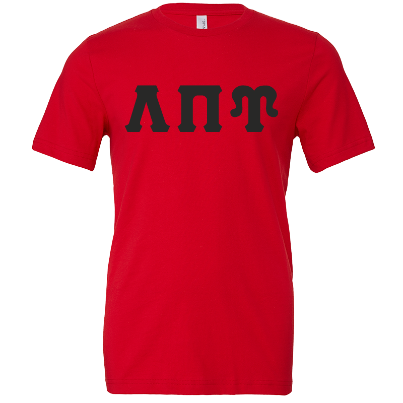 Lambda Pi Upsilon Lettered Short Sleeve T-Shirts