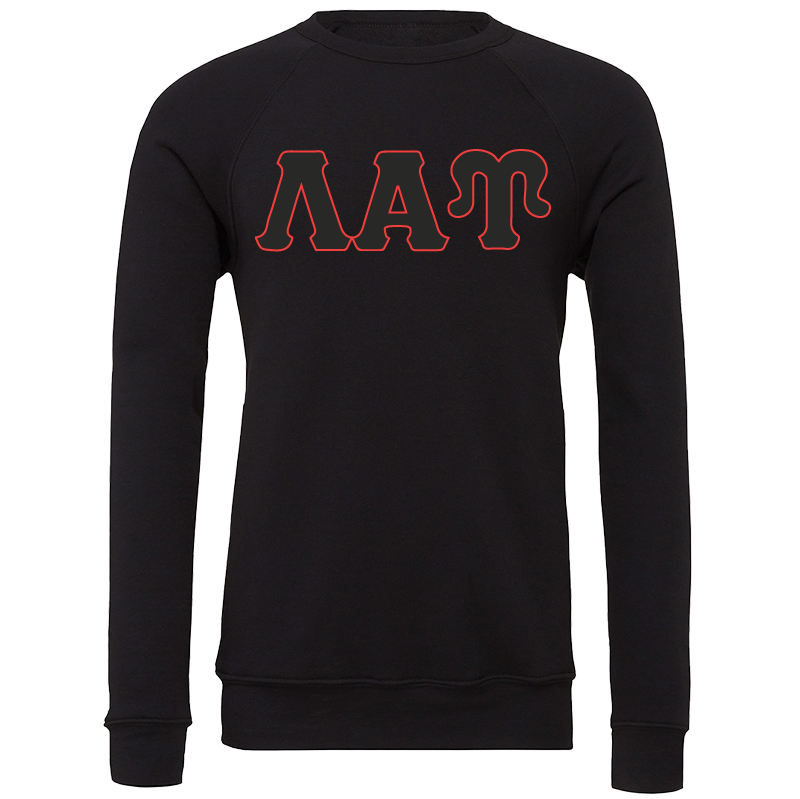 Lambda Alpha Upsilon Lettered Crewneck Sweatshirts