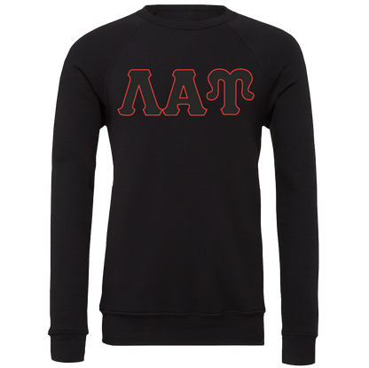 Lambda Alpha Upsilon Lettered Crewneck Sweatshirts