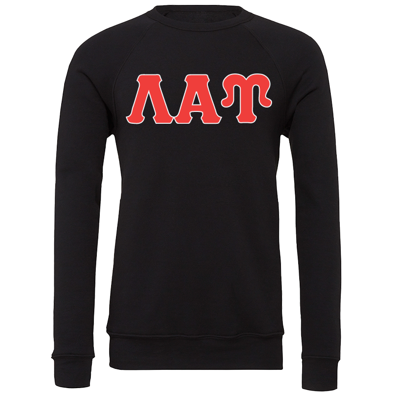 Lambda Alpha Upsilon Lettered Crewneck Sweatshirts