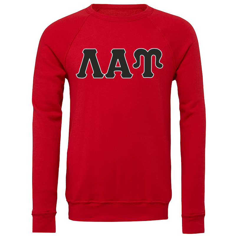 Lambda Alpha Upsilon Lettered Crewneck Sweatshirts