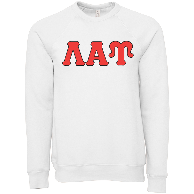 Lambda Alpha Upsilon Lettered Crewneck Sweatshirts