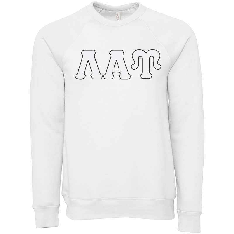 Lambda Alpha Upsilon Lettered Crewneck Sweatshirts