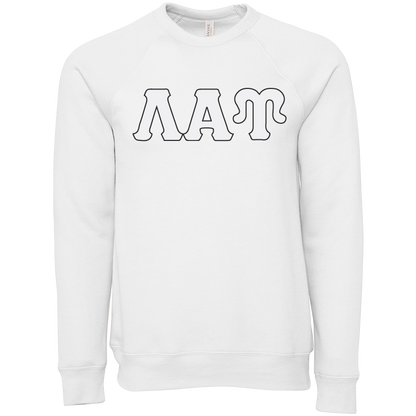 Lambda Alpha Upsilon Lettered Crewneck Sweatshirts