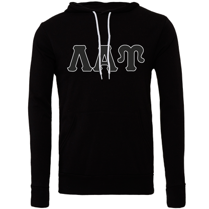 Lambda Alpha Upsilon Lettered Hooded Sweatshirts